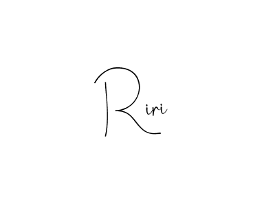 if you are searching for the best signature style for your name Riri. so please give up your signature search. here we have designed multiple signature styles  using Andilay-7BmLP. Riri signature style 4 images and pictures png