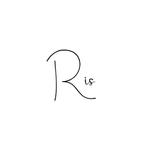 You should practise on your own different ways (Andilay-7BmLP) to write your name (Ris) in signature. don't let someone else do it for you. Ris signature style 4 images and pictures png