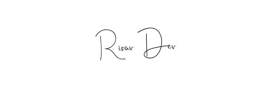 It looks lik you need a new signature style for name Risav Dev. Design unique handwritten (Andilay-7BmLP) signature with our free signature maker in just a few clicks. Risav Dev signature style 4 images and pictures png