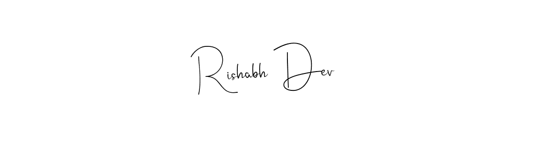 You should practise on your own different ways (Andilay-7BmLP) to write your name (Rishabh Dev) in signature. don't let someone else do it for you. Rishabh Dev signature style 4 images and pictures png