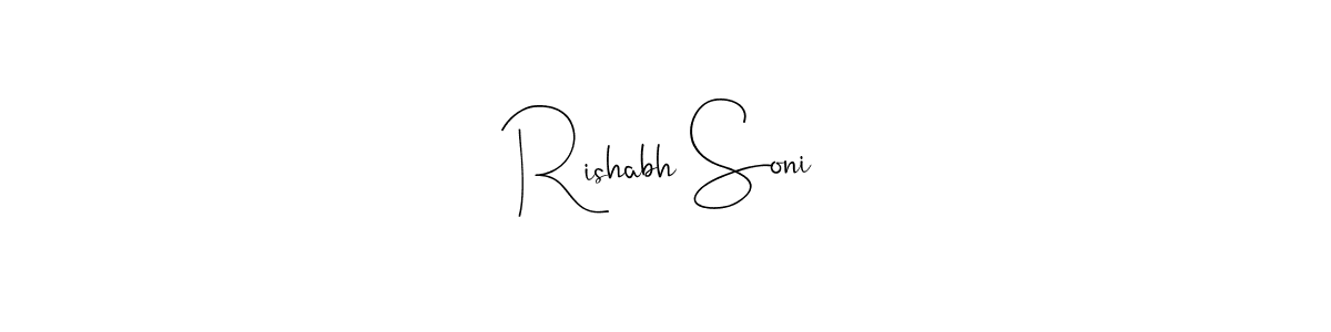It looks lik you need a new signature style for name Rishabh Soni. Design unique handwritten (Andilay-7BmLP) signature with our free signature maker in just a few clicks. Rishabh Soni signature style 4 images and pictures png