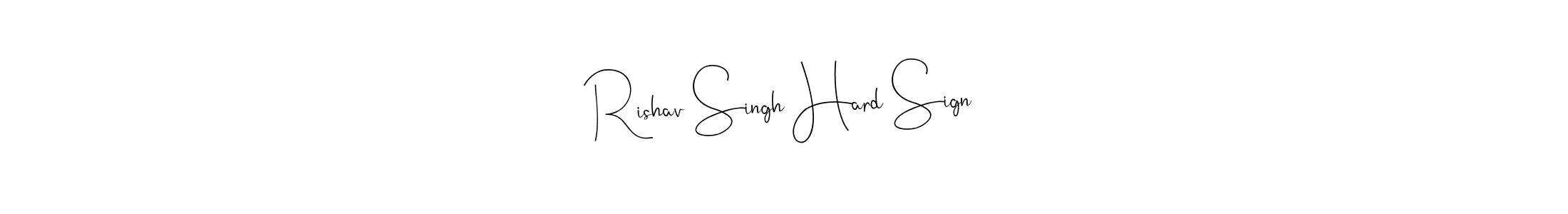 This is the best signature style for the Rishav Singh Hard Sign name. Also you like these signature font (Andilay-7BmLP). Mix name signature. Rishav Singh Hard Sign signature style 4 images and pictures png
