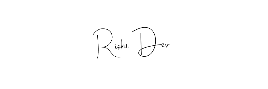 Design your own signature with our free online signature maker. With this signature software, you can create a handwritten (Andilay-7BmLP) signature for name Rishi Dev. Rishi Dev signature style 4 images and pictures png