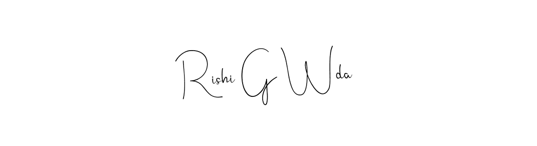 Also You can easily find your signature by using the search form. We will create Rishi G Wda name handwritten signature images for you free of cost using Andilay-7BmLP sign style. Rishi G Wda signature style 4 images and pictures png