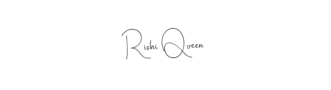 Rishi Queen stylish signature style. Best Handwritten Sign (Andilay-7BmLP) for my name. Handwritten Signature Collection Ideas for my name Rishi Queen. Rishi Queen signature style 4 images and pictures png