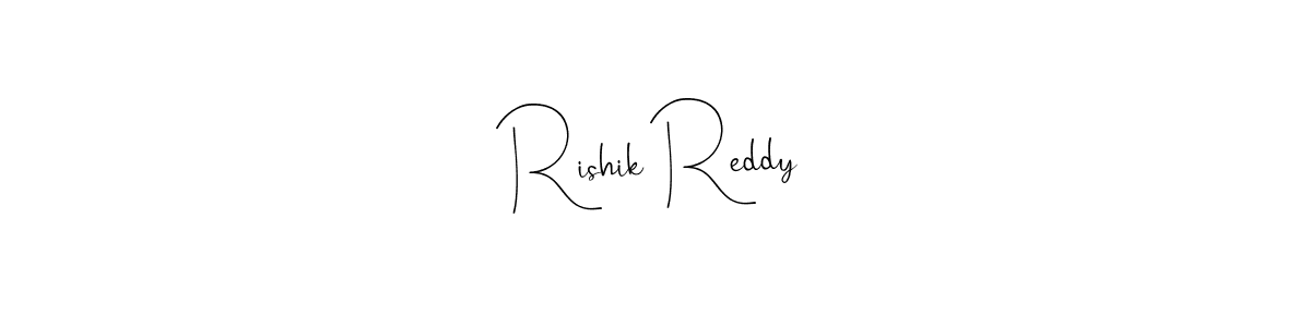 Also You can easily find your signature by using the search form. We will create Rishik Reddy name handwritten signature images for you free of cost using Andilay-7BmLP sign style. Rishik Reddy signature style 4 images and pictures png