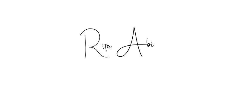 Best and Professional Signature Style for Rita Abi. Andilay-7BmLP Best Signature Style Collection. Rita Abi signature style 4 images and pictures png