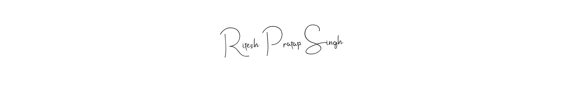 if you are searching for the best signature style for your name Ritesh Pratap Singh. so please give up your signature search. here we have designed multiple signature styles  using Andilay-7BmLP. Ritesh Pratap Singh signature style 4 images and pictures png