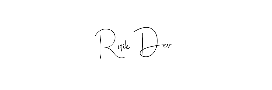 Also You can easily find your signature by using the search form. We will create Ritik Dev name handwritten signature images for you free of cost using Andilay-7BmLP sign style. Ritik Dev signature style 4 images and pictures png