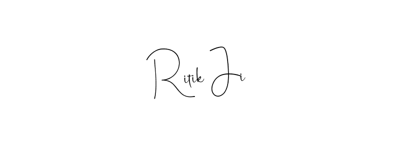 Make a beautiful signature design for name Ritik Ji. Use this online signature maker to create a handwritten signature for free. Ritik Ji signature style 4 images and pictures png