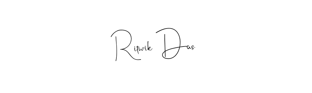 How to make Ritwik Das name signature. Use Andilay-7BmLP style for creating short signs online. This is the latest handwritten sign. Ritwik Das signature style 4 images and pictures png