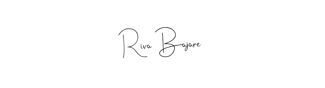 The best way (Andilay-7BmLP) to make a short signature is to pick only two or three words in your name. The name Riva Bajare include a total of six letters. For converting this name. Riva Bajare signature style 4 images and pictures png