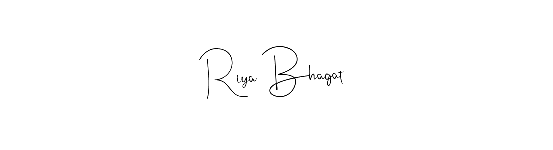 Make a beautiful signature design for name Riya Bhagat. With this signature (Andilay-7BmLP) style, you can create a handwritten signature for free. Riya Bhagat signature style 4 images and pictures png