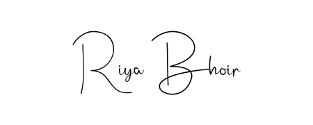 Achieve flawless digital penmanship with Riya Bhoir name in Andilay-7BmLP font. The perfect tool for creating online signatures. Riya Bhoir signature style 4 images and pictures png