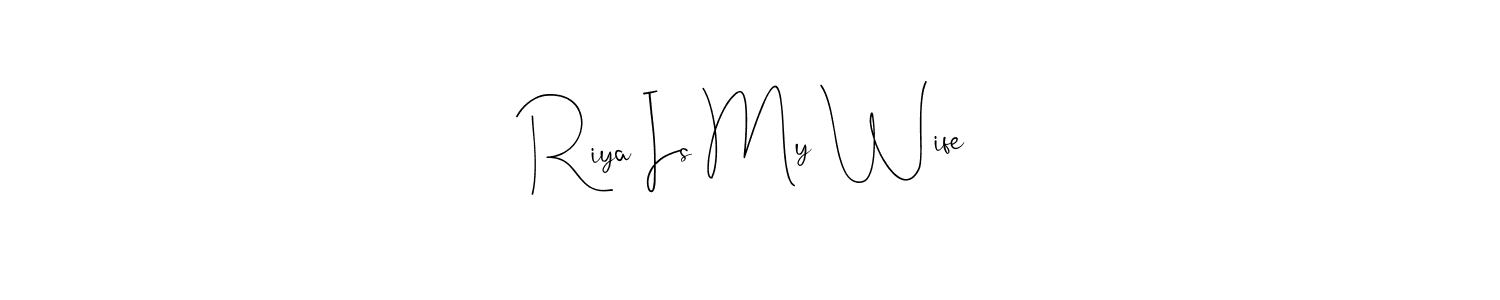 You can use this online signature creator to create a handwritten signature for the name Riya Is My Wife. This is the best online autograph maker. Riya Is My Wife signature style 4 images and pictures png