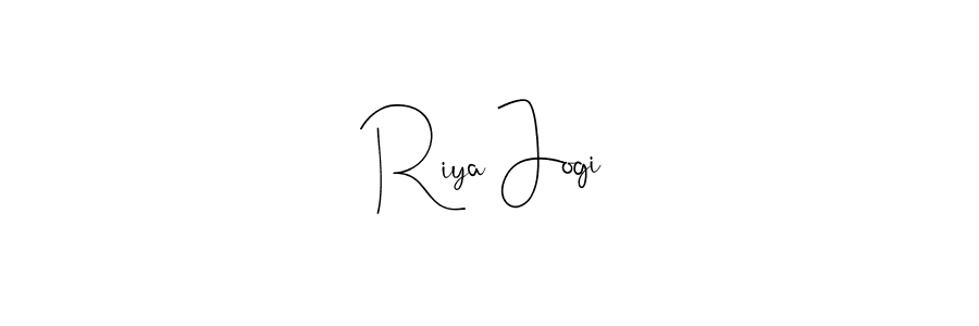 Make a beautiful signature design for name Riya Jogi. With this signature (Andilay-7BmLP) style, you can create a handwritten signature for free. Riya Jogi signature style 4 images and pictures png