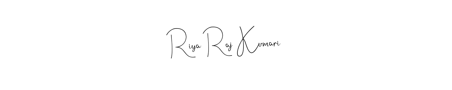 Design your own signature with our free online signature maker. With this signature software, you can create a handwritten (Andilay-7BmLP) signature for name Riya Raj Kumari. Riya Raj Kumari signature style 4 images and pictures png