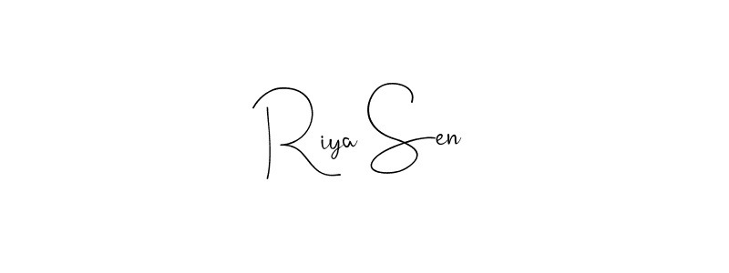 Design your own signature with our free online signature maker. With this signature software, you can create a handwritten (Andilay-7BmLP) signature for name Riya Sen. Riya Sen signature style 4 images and pictures png