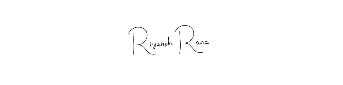 Here are the top 10 professional signature styles for the name Riyansh Rana. These are the best autograph styles you can use for your name. Riyansh Rana signature style 4 images and pictures png