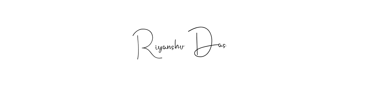 Use a signature maker to create a handwritten signature online. With this signature software, you can design (Andilay-7BmLP) your own signature for name Riyanshu Das. Riyanshu Das signature style 4 images and pictures png