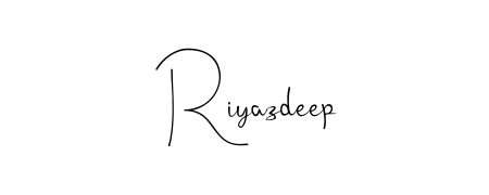 Looking for an artistic signature for Riyazdeep? The Andilay-7BmLP calligraphy style gives a sophisticated flow suitable for business cards and emails. Riyazdeep signature style 4 images and pictures png