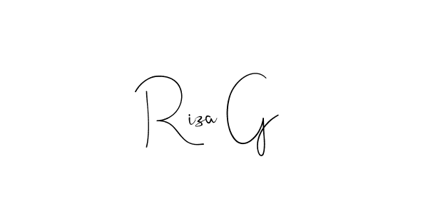 Also You can easily find your signature by using the search form. We will create Riza G name handwritten signature images for you free of cost using Andilay-7BmLP sign style. Riza G signature style 4 images and pictures png