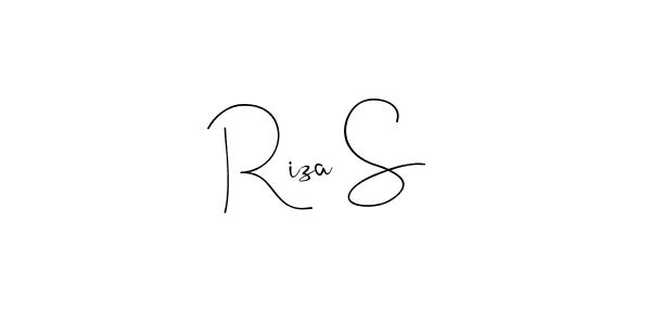 Similarly Andilay-7BmLP is the best handwritten signature design. Signature creator online .You can use it as an online autograph creator for name Riza S. Riza S signature style 4 images and pictures png