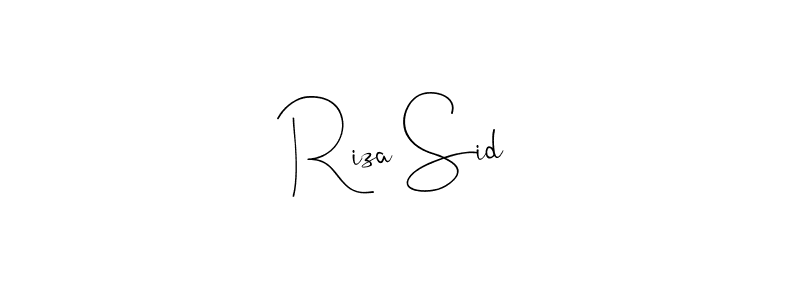 Make a beautiful signature design for name Riza Sid. Use this online signature maker to create a handwritten signature for free. Riza Sid signature style 4 images and pictures png