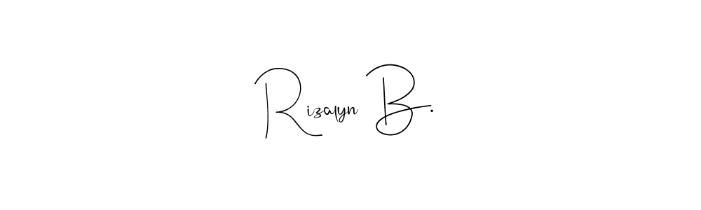 Best and Professional Signature Style for Rizalyn B.. Andilay-7BmLP Best Signature Style Collection. Rizalyn B. signature style 4 images and pictures png