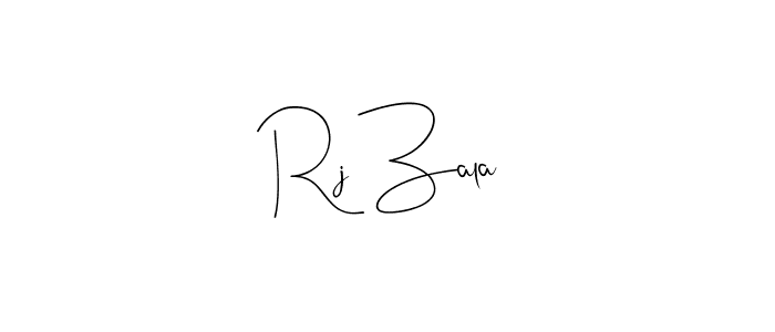 Similarly Andilay-7BmLP is the best handwritten signature design. Signature creator online .You can use it as an online autograph creator for name Rj Zala. Rj Zala signature style 4 images and pictures png