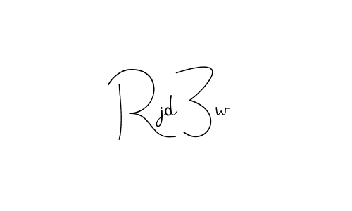 The best way (Andilay-7BmLP) to make a short signature is to pick only two or three words in your name. The name Rjd3w include a total of six letters. For converting this name. Rjd3w signature style 4 images and pictures png