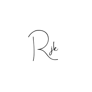 Use a signature maker to create a handwritten signature online. With this signature software, you can design (Andilay-7BmLP) your own signature for name Rjk. Rjk signature style 4 images and pictures png