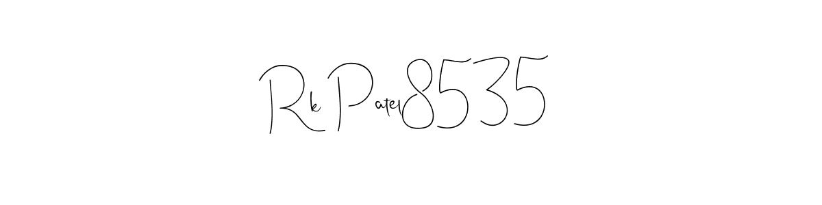 Make a beautiful signature design for name Rk Patel8535. Use this online signature maker to create a handwritten signature for free. Rk Patel8535 signature style 4 images and pictures png