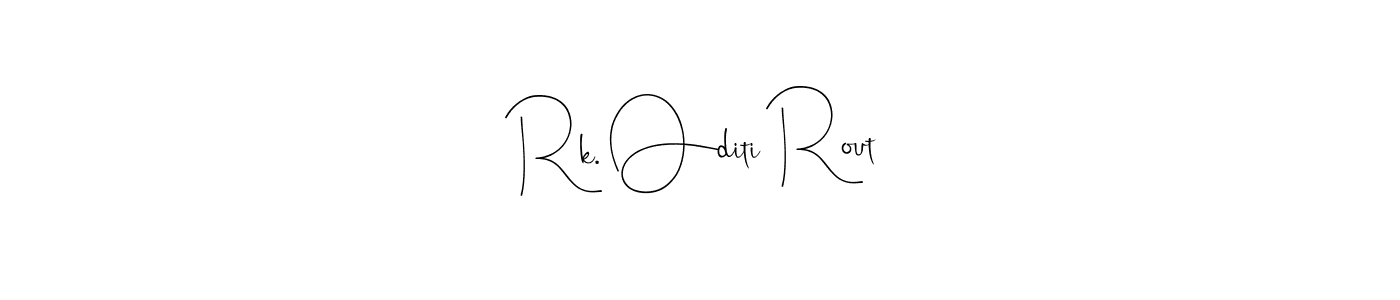 You can use this online signature creator to create a handwritten signature for the name Rk. Oditi Rout. This is the best online autograph maker. Rk. Oditi Rout signature style 4 images and pictures png