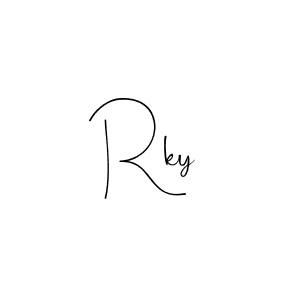 Also You can easily find your signature by using the search form. We will create Rky name handwritten signature images for you free of cost using Andilay-7BmLP sign style. Rky signature style 4 images and pictures png