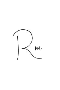 You should practise on your own different ways (Andilay-7BmLP) to write your name (Rm) in signature. don't let someone else do it for you. Rm signature style 4 images and pictures png