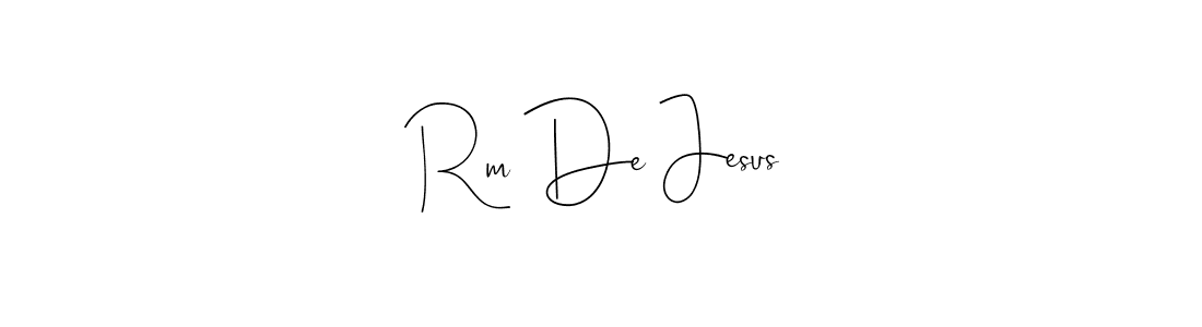 Create a beautiful signature design for name Rm De Jesus. With this signature (Andilay-7BmLP) fonts, you can make a handwritten signature for free. Rm De Jesus signature style 4 images and pictures png