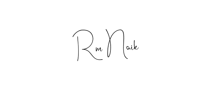 Also You can easily find your signature by using the search form. We will create Rm Naik name handwritten signature images for you free of cost using Andilay-7BmLP sign style. Rm Naik signature style 4 images and pictures png