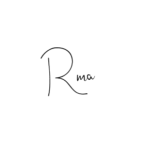 Rma stylish signature style. Best Handwritten Sign (Andilay-7BmLP) for my name. Handwritten Signature Collection Ideas for my name Rma. Rma signature style 4 images and pictures png