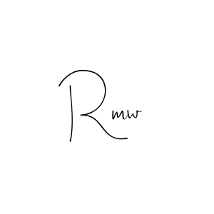 Also You can easily find your signature by using the search form. We will create Rmw name handwritten signature images for you free of cost using Andilay-7BmLP sign style. Rmw signature style 4 images and pictures png