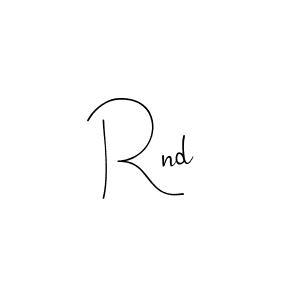 How to Draw Rnd signature style? Andilay-7BmLP is a latest design signature styles for name Rnd. Rnd signature style 4 images and pictures png