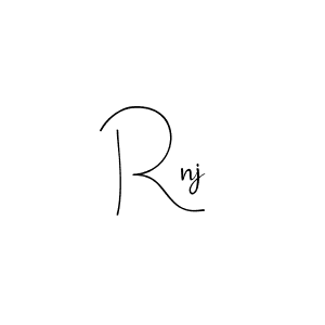 Rnj stylish signature style. Best Handwritten Sign (Andilay-7BmLP) for my name. Handwritten Signature Collection Ideas for my name Rnj. Rnj signature style 4 images and pictures png