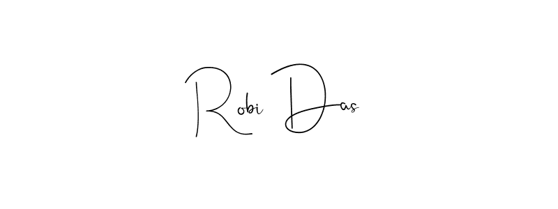 Design your own signature with our free online signature maker. With this signature software, you can create a handwritten (Andilay-7BmLP) signature for name Robi Das. Robi Das signature style 4 images and pictures png