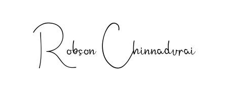 Enhance your business communications with Robson Chinnadurai signature in Andilay-7BmLP lettering. Clean, modern, and universally compatible. Robson Chinnadurai signature style 4 images and pictures png