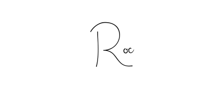 How to make Roc name signature. Use Andilay-7BmLP style for creating short signs online. This is the latest handwritten sign. Roc signature style 4 images and pictures png