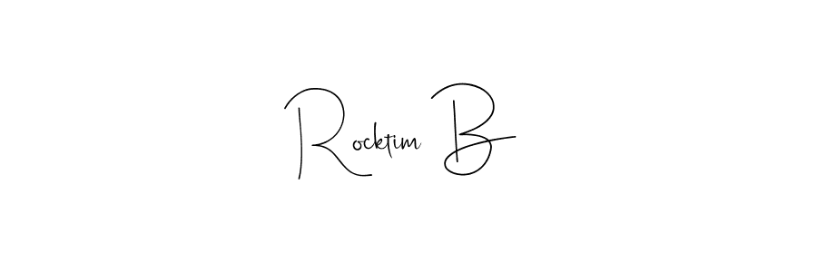 Rocktim B stylish signature style. Best Handwritten Sign (Andilay-7BmLP) for my name. Handwritten Signature Collection Ideas for my name Rocktim B. Rocktim B signature style 4 images and pictures png