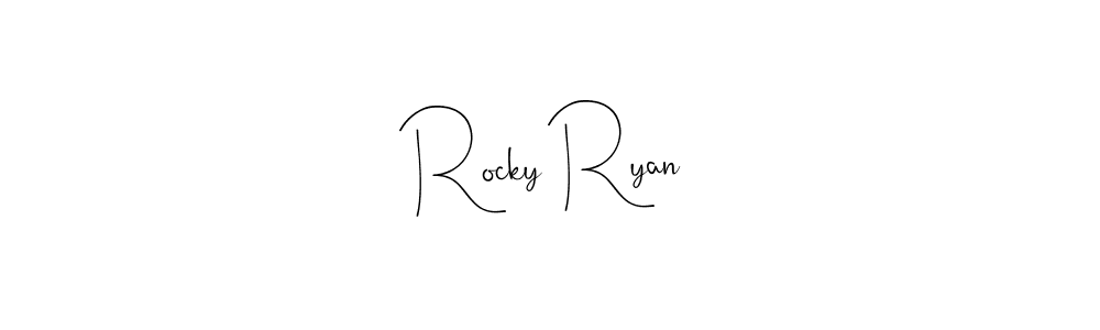 Make a beautiful signature design for name Rocky Ryan. Use this online signature maker to create a handwritten signature for free. Rocky Ryan signature style 4 images and pictures png