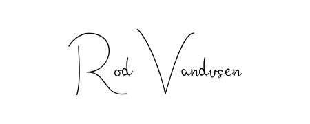 Make your name Rod Vandusen memorable on every contract using Andilay-7BmLP autograph style. Instant transparent background export available. Rod Vandusen signature style 4 images and pictures png