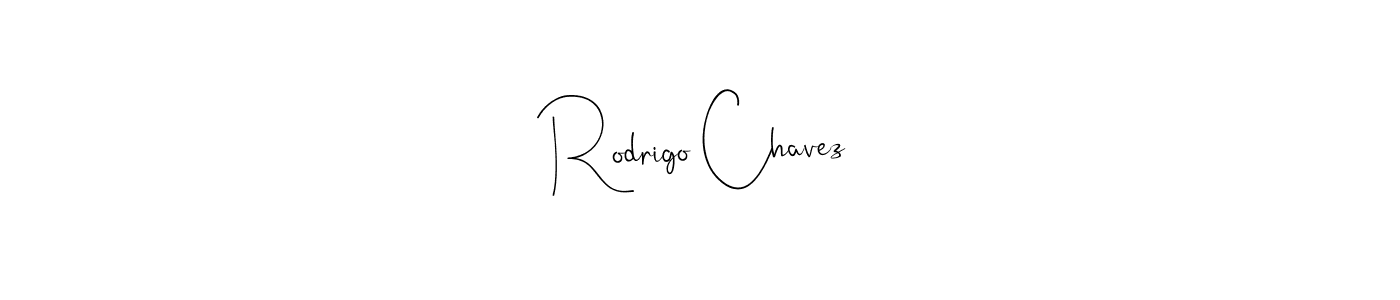 How to make Rodrigo Chavez name signature. Use Andilay-7BmLP style for creating short signs online. This is the latest handwritten sign. Rodrigo Chavez signature style 4 images and pictures png