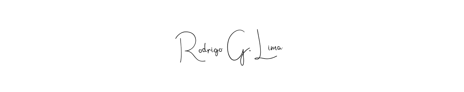 See photos of Rodrigo G. Lima official signature by Spectra . Check more albums & portfolios. Read reviews & check more about Andilay-7BmLP font. Rodrigo G. Lima signature style 4 images and pictures png